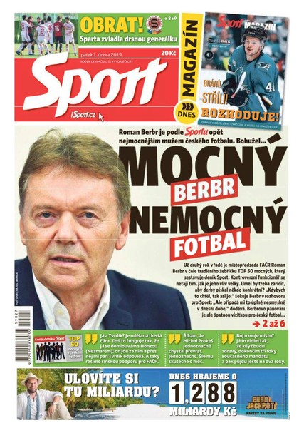 E-magazín Sport - 1.2.2019 - CZECH NEWS CENTER a. s.