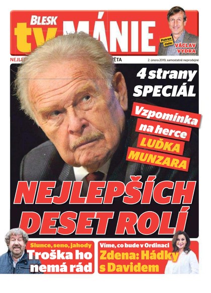 E-magazín Blesk Tv manie - 2.2.2019 - CZECH NEWS CENTER a. s.