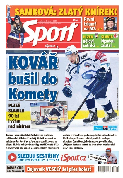 E-magazín Sport - 2.2.2019 - CZECH NEWS CENTER a. s.