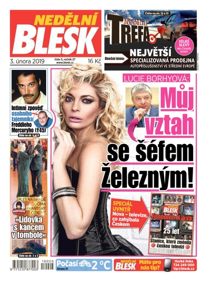E-magazín Nedělní Blesk - 3.2.2019 - CZECH NEWS CENTER a. s.
