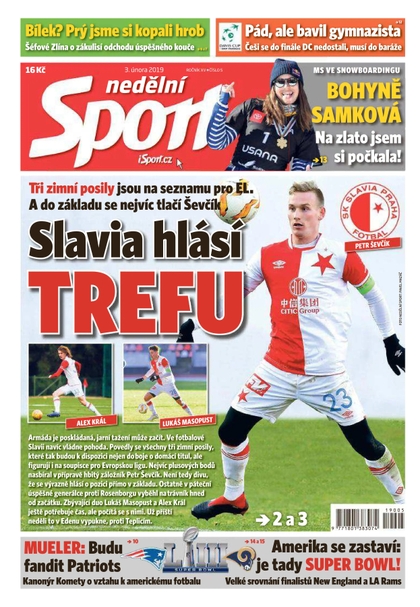 E-magazín Nedělní Sport - 3.2.2019 - CZECH NEWS CENTER a. s.