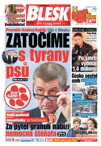E-magazín Blesk - 4.2.2019 - CZECH NEWS CENTER a. s.