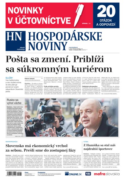 E-magazín Hospodárske noviny 05.02.2019 - MAFRA Slovakia, a.s.
