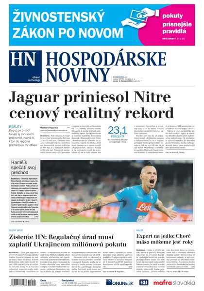 E-magazín Hospodárske noviny 06.02.2019 - MAFRA Slovakia, a.s.