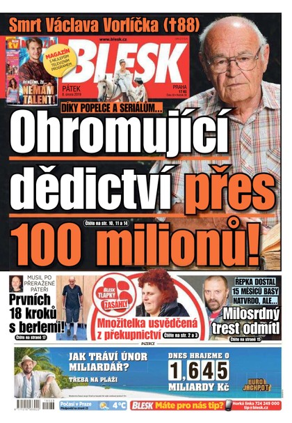 E-magazín Blesk - 8.2.2019 - CZECH NEWS CENTER a. s.