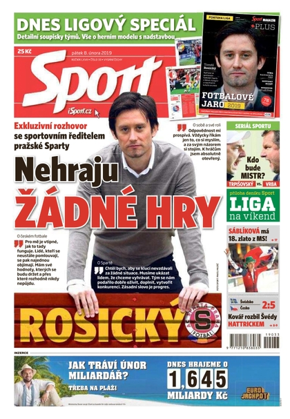 E-magazín Sport - 8.2.2019 - CZECH NEWS CENTER a. s.