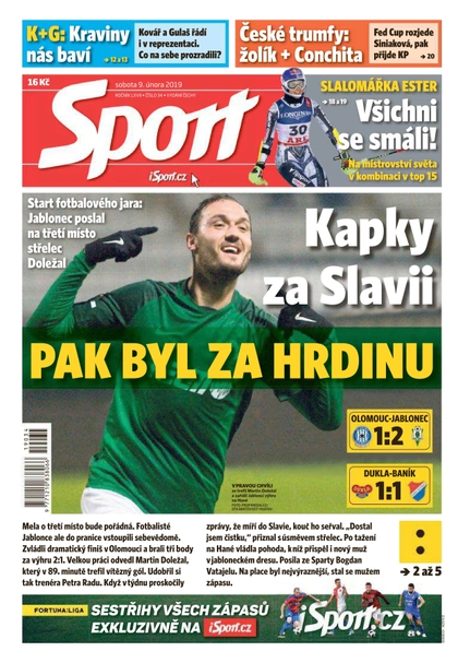 E-magazín Sport - 9.2.2019 - CZECH NEWS CENTER a. s.