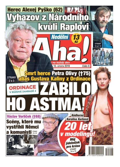 E-magazín Nedělní AHA! - 10.2.2019 - CZECH NEWS CENTER a. s.