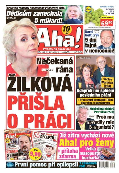 E-magazín AHA! - 11.2.2019 - CZECH NEWS CENTER a. s.