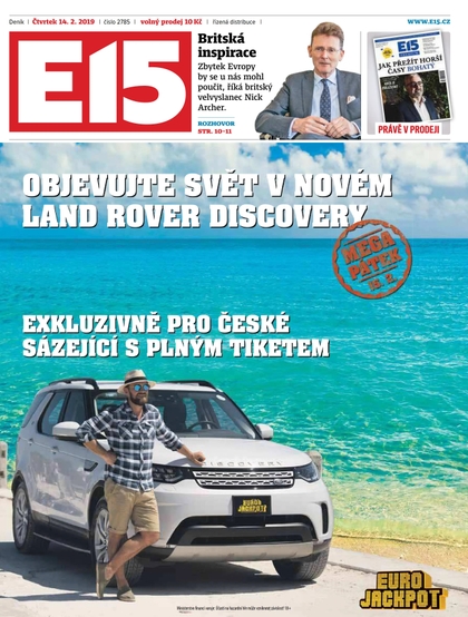 E-magazín E15 - 14.2.2019 - CZECH NEWS CENTER a. s.