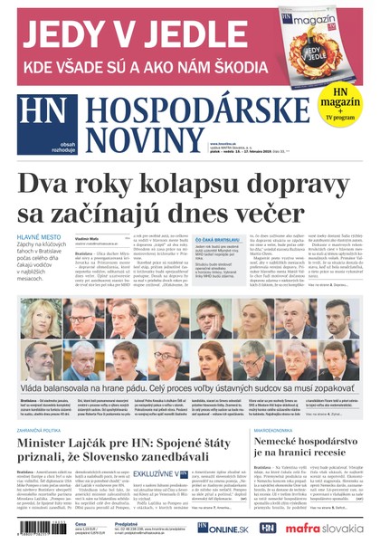 E-magazín Hospodárske noviny 15.02.2019 - MAFRA Slovakia, a.s.