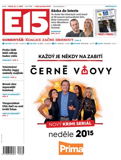 E-magazín E15 - 15.2.2019 - CZECH NEWS CENTER a. s.