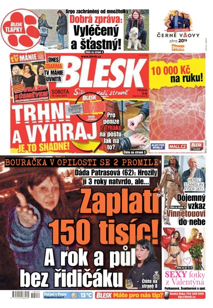 E-magazín Blesk - 16.2.2019 - CZECH NEWS CENTER a. s.