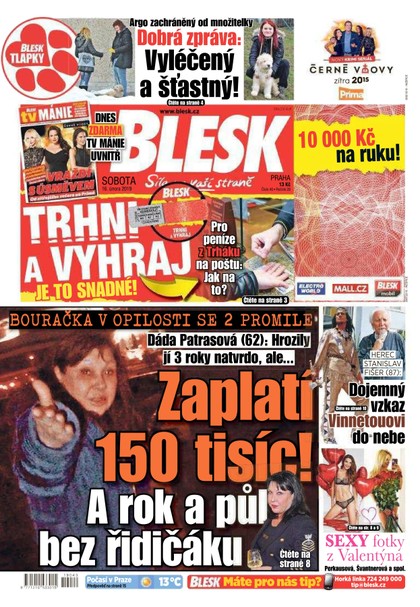 E-magazín Blesk - 16.2.2019 - CZECH NEWS CENTER a. s.