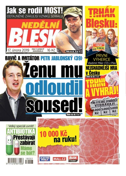 E-magazín Nedělní Blesk - 17.2.2019 - CZECH NEWS CENTER a. s.