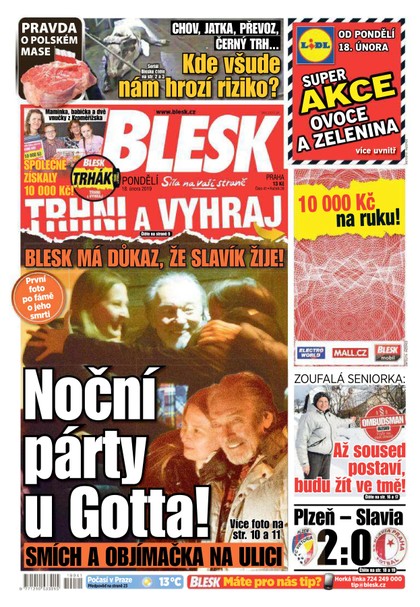 E-magazín Blesk - 18.2.2019 - CZECH NEWS CENTER a. s.