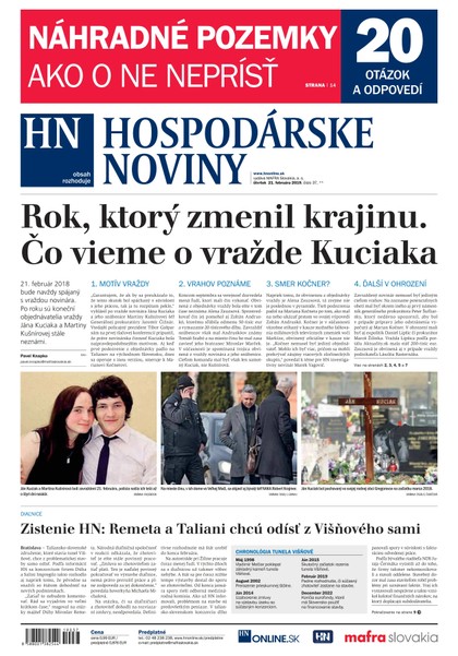 E-magazín Hospodárske noviny 21.02.2019 - MAFRA Slovakia, a.s.
