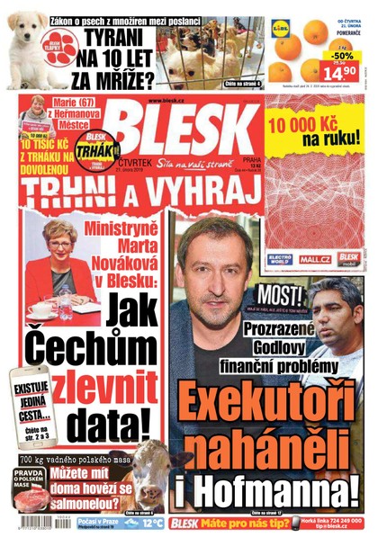 E-magazín Blesk - 21.2.2019 - CZECH NEWS CENTER a. s.