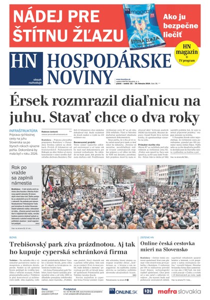 E-magazín Hospodárske noviny 22.02.2019 - MAFRA Slovakia, a.s.