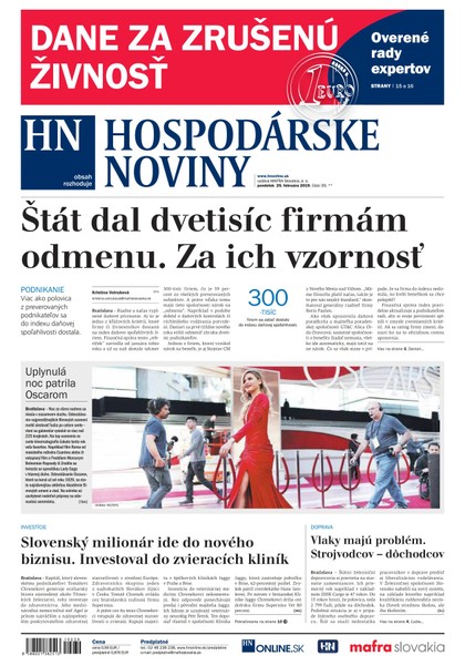 E-magazín Hospodárske noviny 25.02.2019 - MAFRA Slovakia, a.s.
