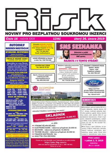 E-magazín Risk 16/2019 - Risk