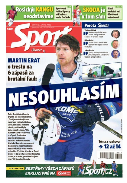 E-magazín Sport - 27.2.2019 - CZECH NEWS CENTER a. s.