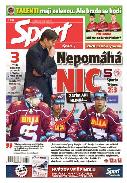 E-magazín Sport - 28.2.2019 - CZECH NEWS CENTER a. s.