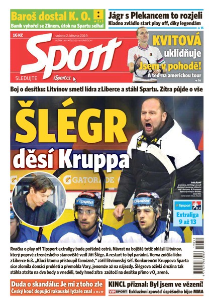 E-magazín Sport - 2.3.2019 - CZECH NEWS CENTER a. s.