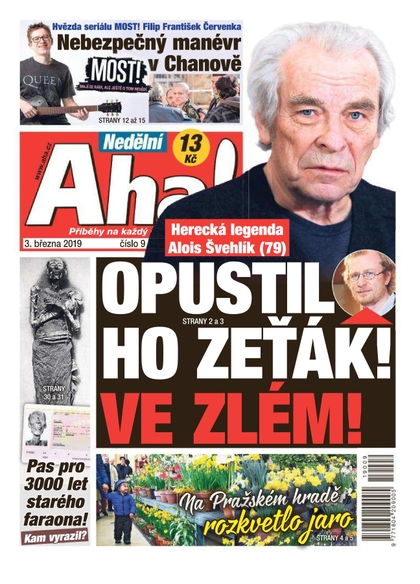 E-magazín Nedělní AHA! - 3.3.2019 - CZECH NEWS CENTER a. s.