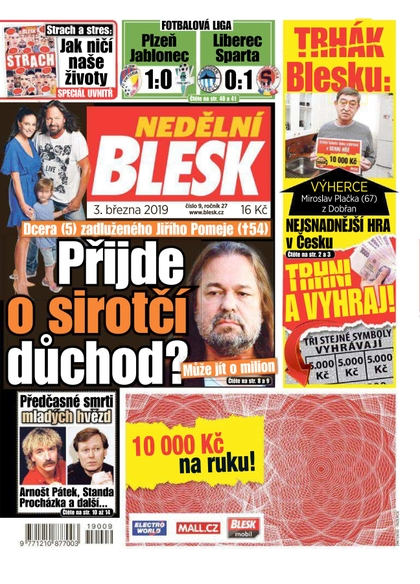 E-magazín Nedělní Blesk - 3.3.2019 - CZECH NEWS CENTER a. s.