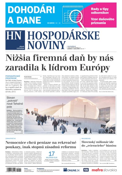 E-magazín Hospodárske noviny 04.03.2019 - MAFRA Slovakia, a.s.