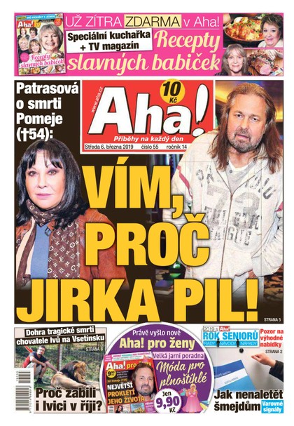 E-magazín AHA! - 6.3.2019 - CZECH NEWS CENTER a. s.