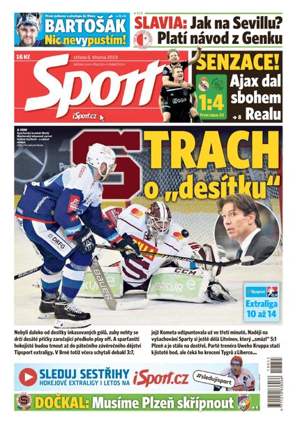 E-magazín Sport - 6.3.2019 - CZECH NEWS CENTER a. s.