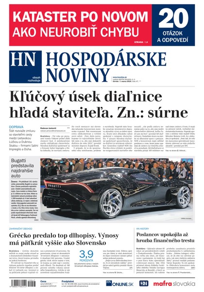 E-magazín Hospodárske noviny 7.3.2019 - MAFRA Slovakia, a.s.