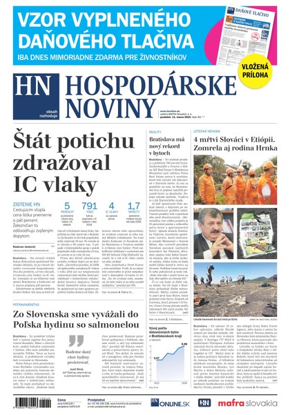 E-magazín Hospodárske noviny 11.03.2019 - MAFRA Slovakia, a.s.