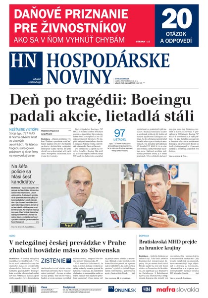 E-magazín Hospodárske noviny 12.03.2019 - MAFRA Slovakia, a.s.