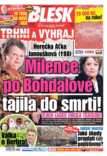 E-magazín Blesk - 12.3.2019 - CZECH NEWS CENTER a. s.