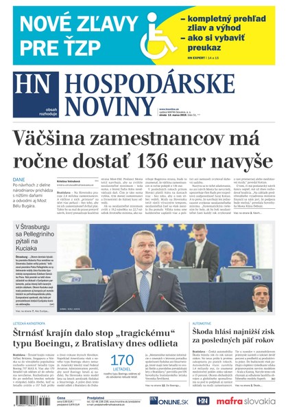 E-magazín Hospodárske noviny 13.03.2019 - MAFRA Slovakia, a.s.