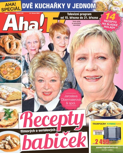 E-magazín AHA! Tv - 14.3.2019 - CZECH NEWS CENTER a. s.