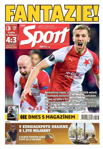 E-magazín Sport - 15.3.2019 - CZECH NEWS CENTER a. s.