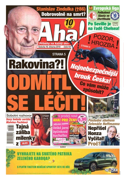 E-magazín AHA! - 16.3.2019 - CZECH NEWS CENTER a. s.