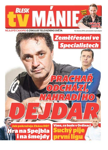 E-magazín Blesk Tv manie - 16.3.2019 - CZECH NEWS CENTER a. s.