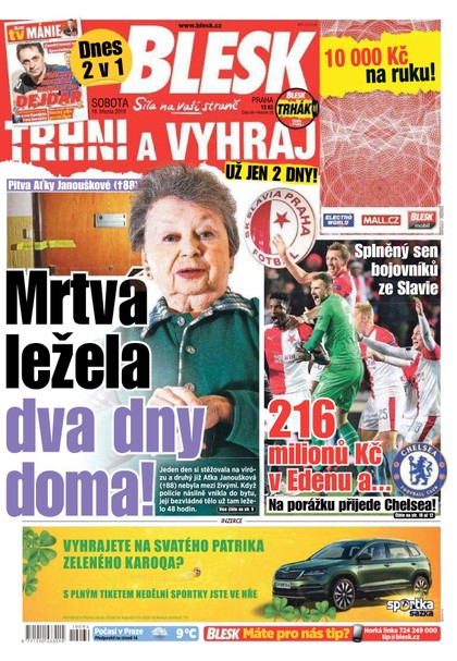 E-magazín Blesk - 16.3.2019 - CZECH NEWS CENTER a. s.