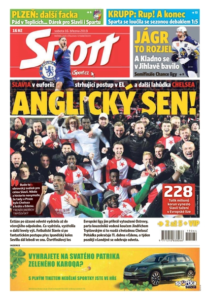 E-magazín Sport - 16.3.2019 - CZECH NEWS CENTER a. s.
