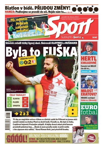 E-magazín Sport - 18.3.2019 - CZECH NEWS CENTER a. s.