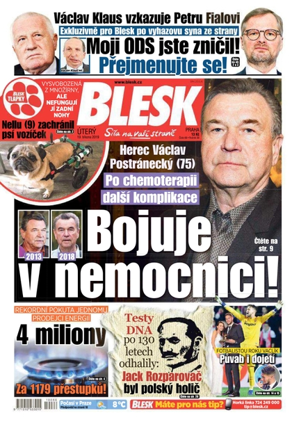 E-magazín Blesk - 19.3.2019 - CZECH NEWS CENTER a. s.