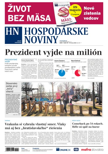 E-magazín Hospodárske noviny 22.03.2019 - MAFRA Slovakia, a.s.