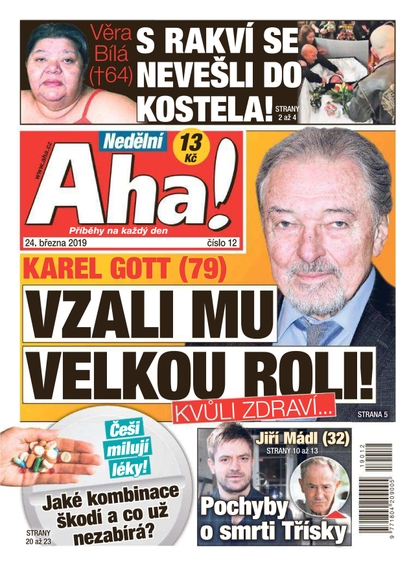 E-magazín Nedělní AHA! - 24.3.2019 - CZECH NEWS CENTER a. s.