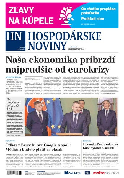 E-magazín Hospodárske noviny 27.03.2019 - MAFRA Slovakia, a.s.