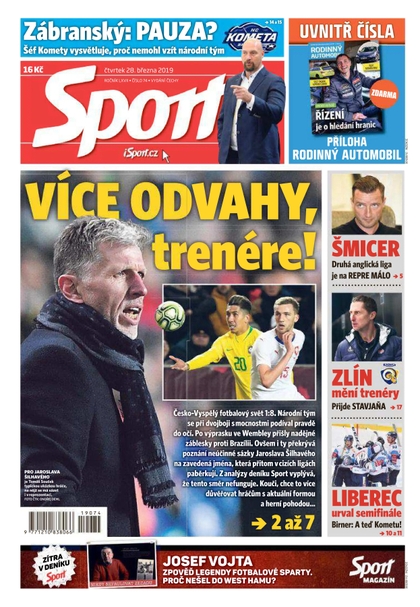 E-magazín Sport - 28.3.2019 - CZECH NEWS CENTER a. s.